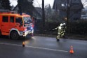 Container LKW umgestuerzt Koeln Brueck Bruecker- Dellbruecker Mauspfad P048